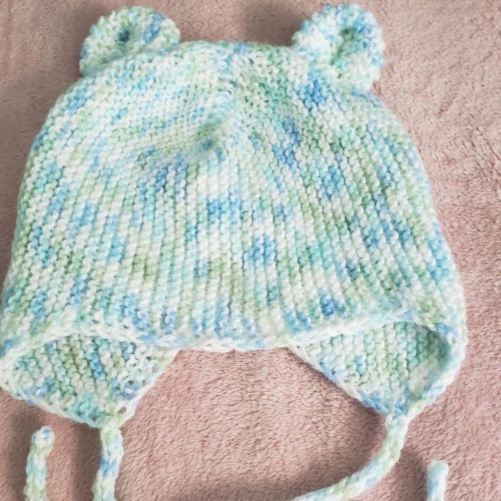 Baby Knitted hat handmade head circumference 19 inch,Acril,New